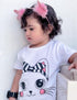 Hello Kitty Cotton Pajama Set (White/Black)